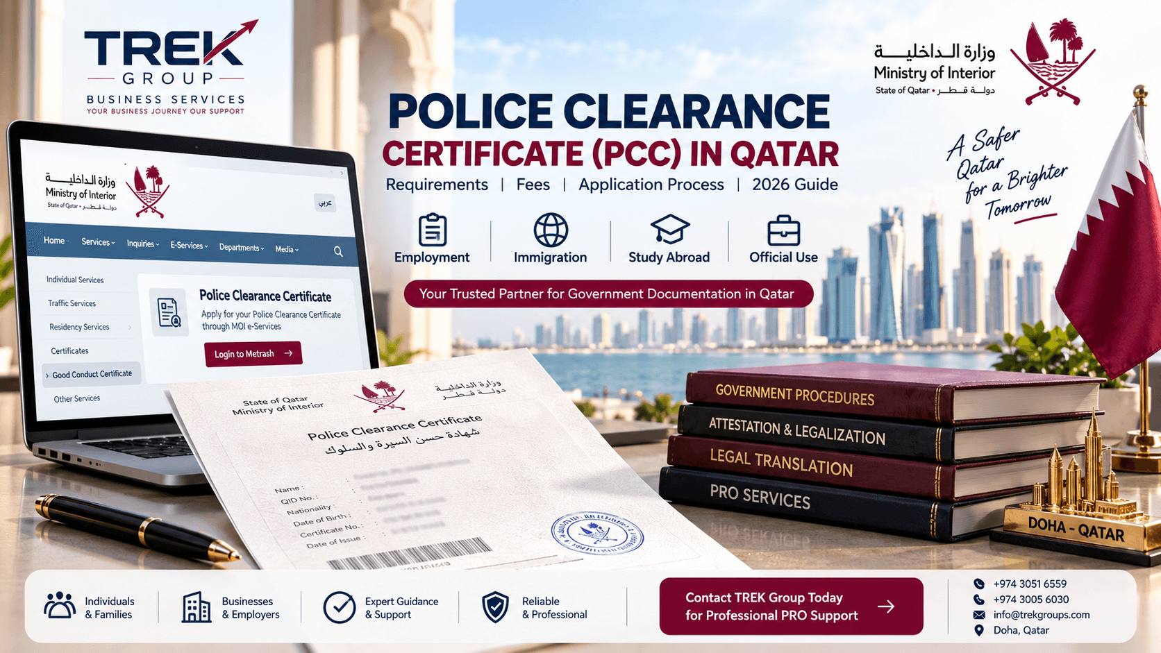 How to Get a Police Clearance Certificate (PCC) in Qatar – Requirements, Fees & Complete Guide 2026